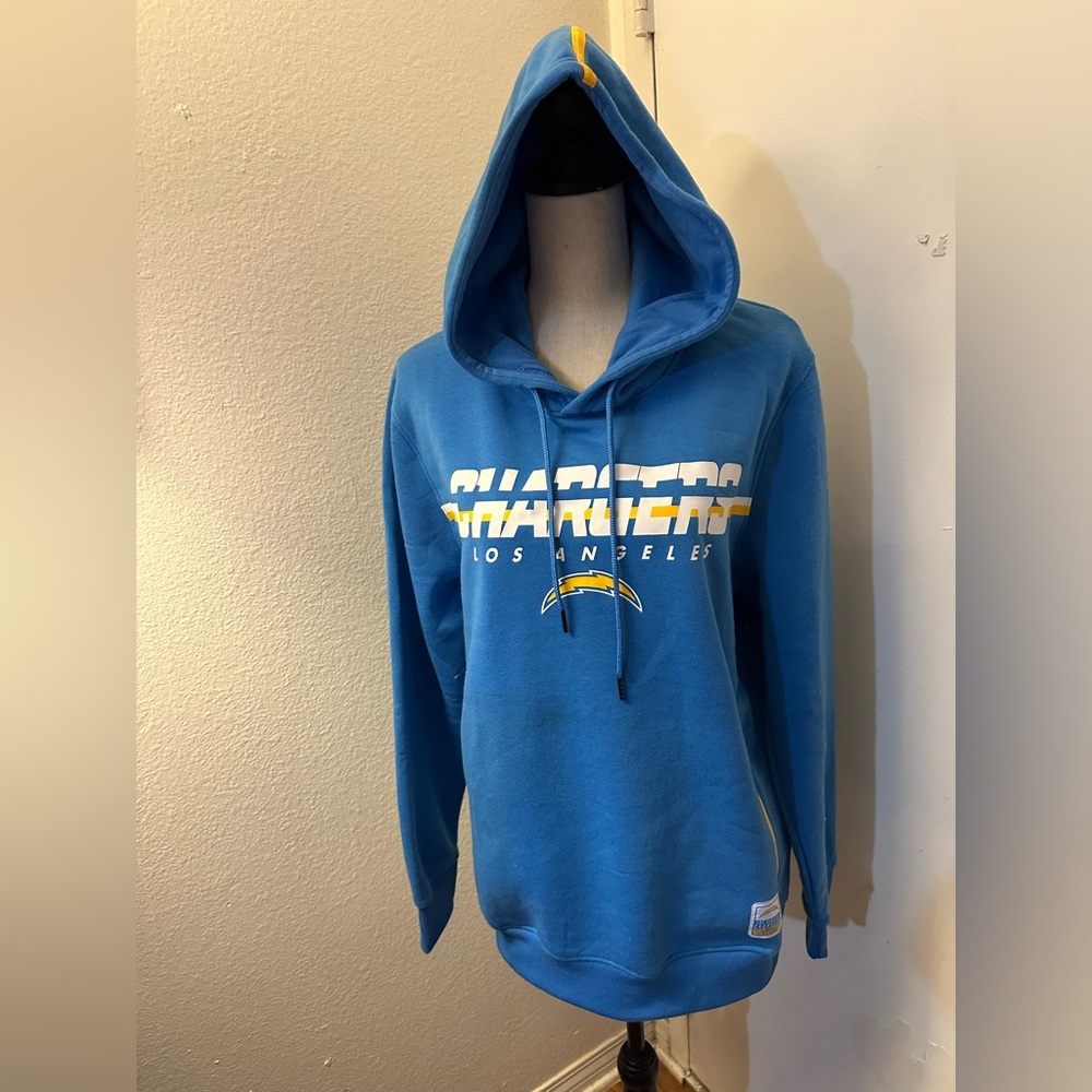 NFL Chargers Blue and Yellow Hoodie Sweatshirt - Picture 7 of 11